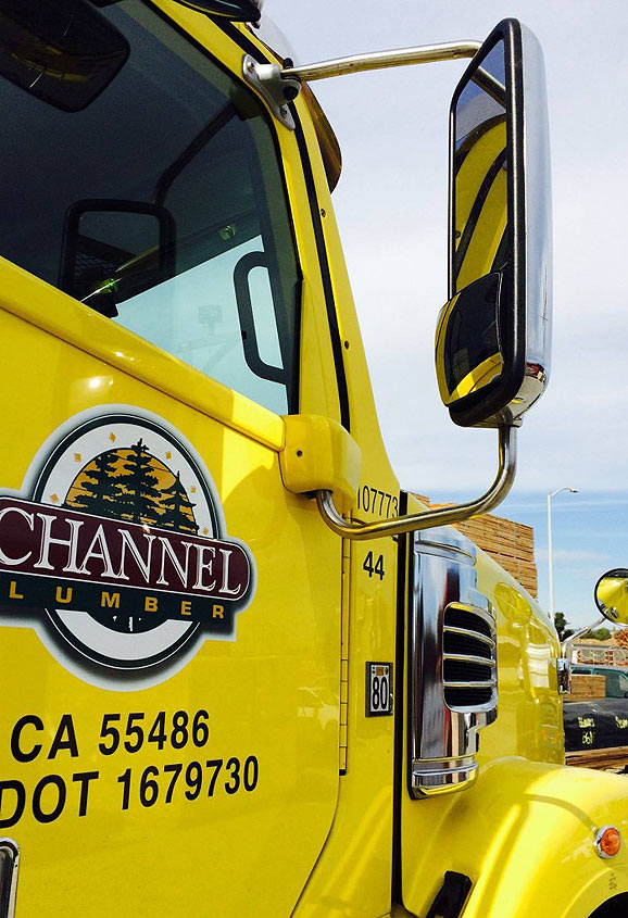 Channel Lumber Delivery Truck