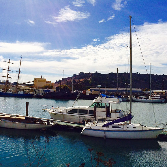 Richardson Bay, the view from the lumber yard - Channel Lumber Co