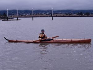 Kayak in the water