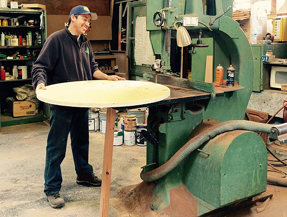 Happy worker at Channel Lumber.